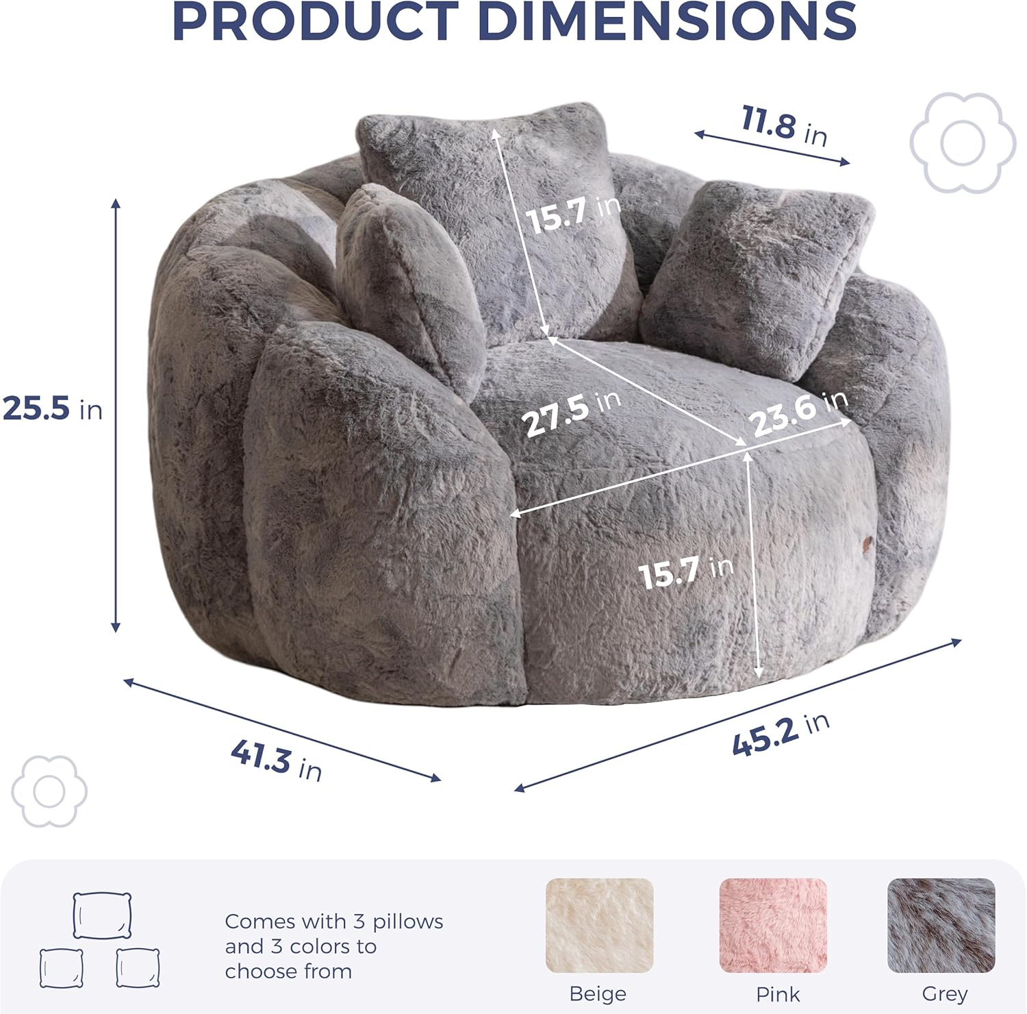 Bean Bag Chair for Adults,