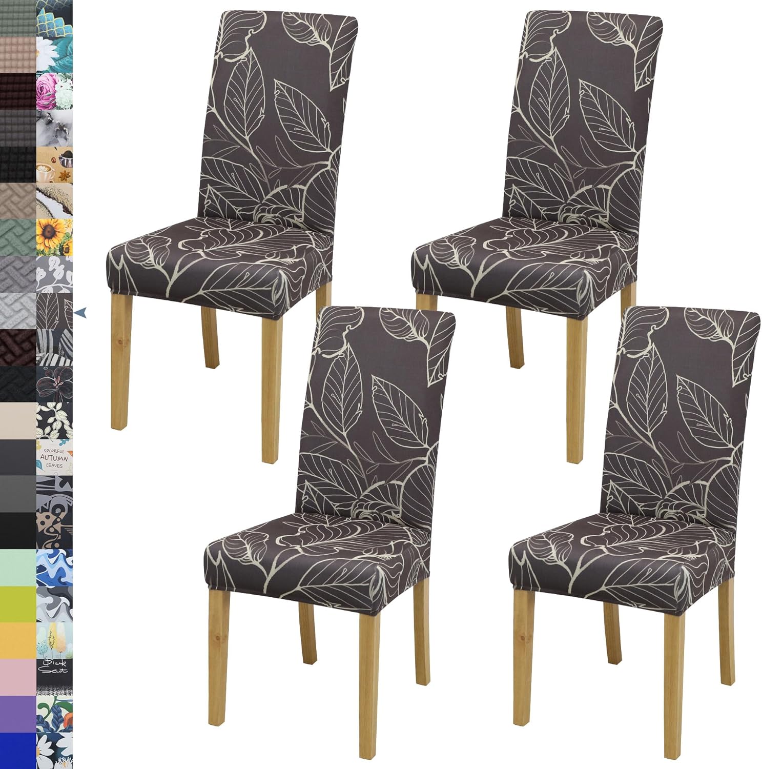 Dining Chair Cover,Dining Room Chair Covers Set of 6,Stretch Kitchen Chair Cover,Washable Dining Chair Cover,Parsons Chair Slipcovers Protective,for Home,Restaurant,Banquet(Gray)