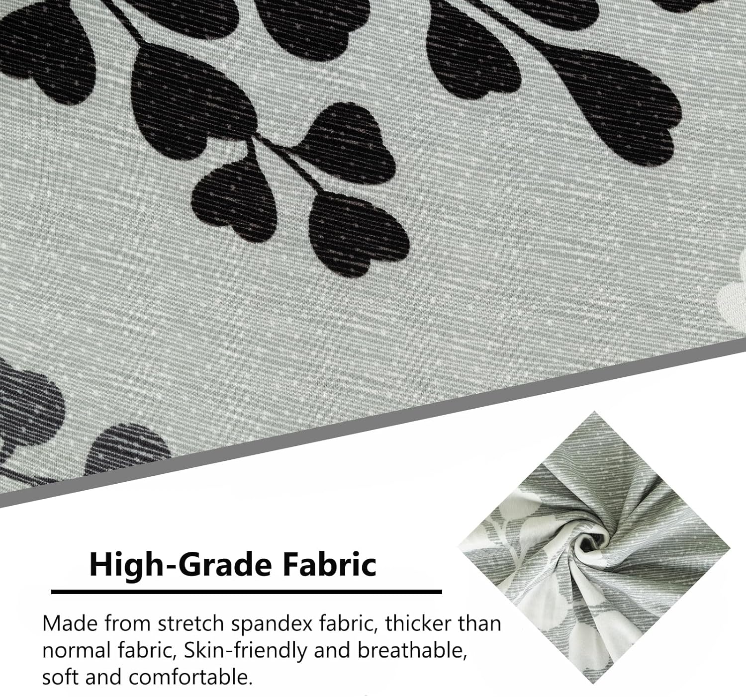 Wing Chair Slipcovers 2 Pieces Stretch Spandex Wingback Chair Covers Sofa Slipcover Printing Wingback Armchair Slipcovers Furniture Protector Couch Soft with Elastic Bottom for Wingback Chairs,12