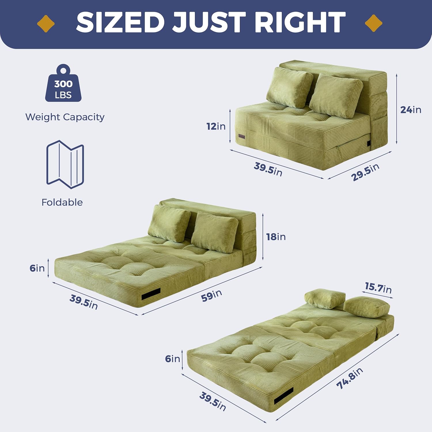 Convertible Sofa Bed