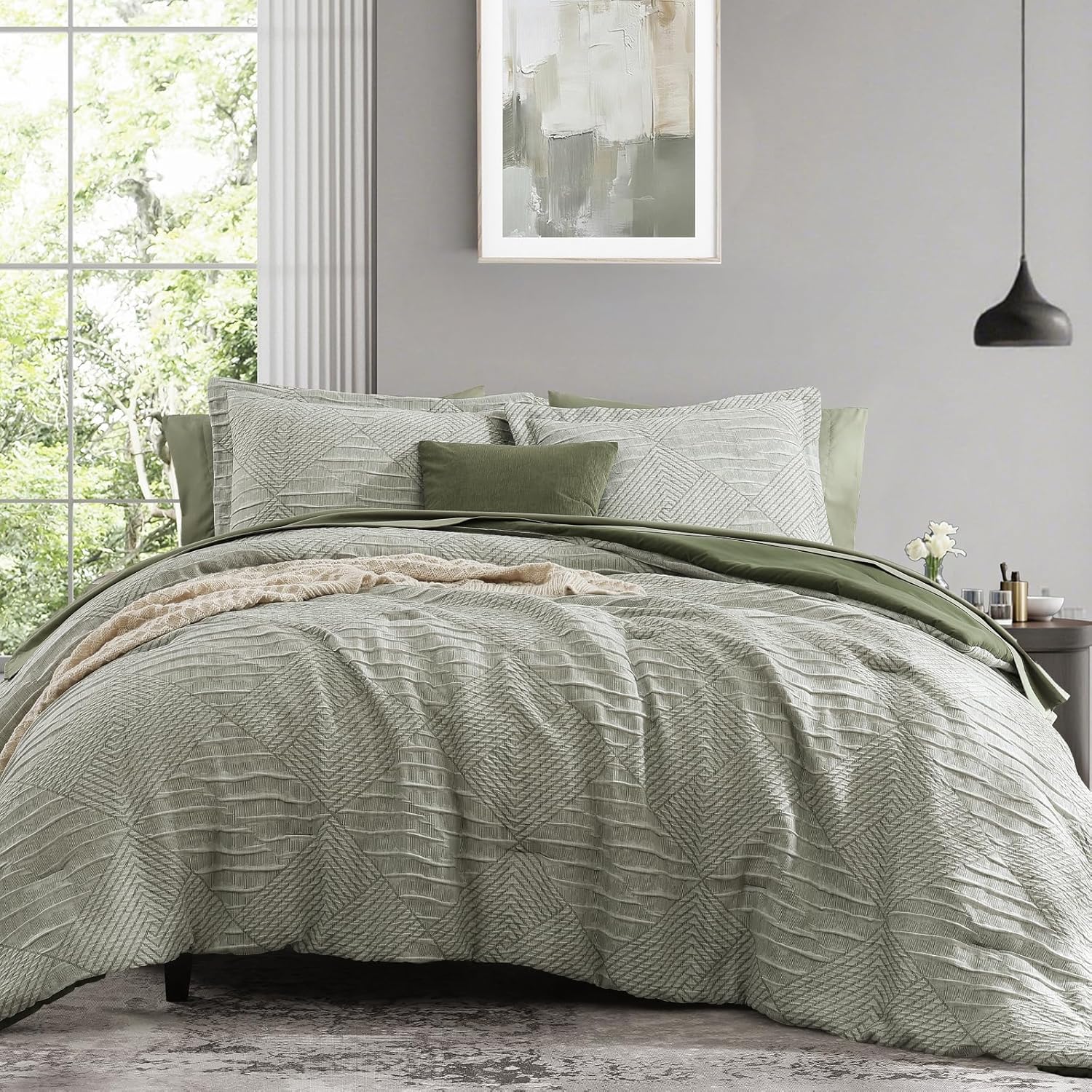Charcoal Grey Queen Comforter Set