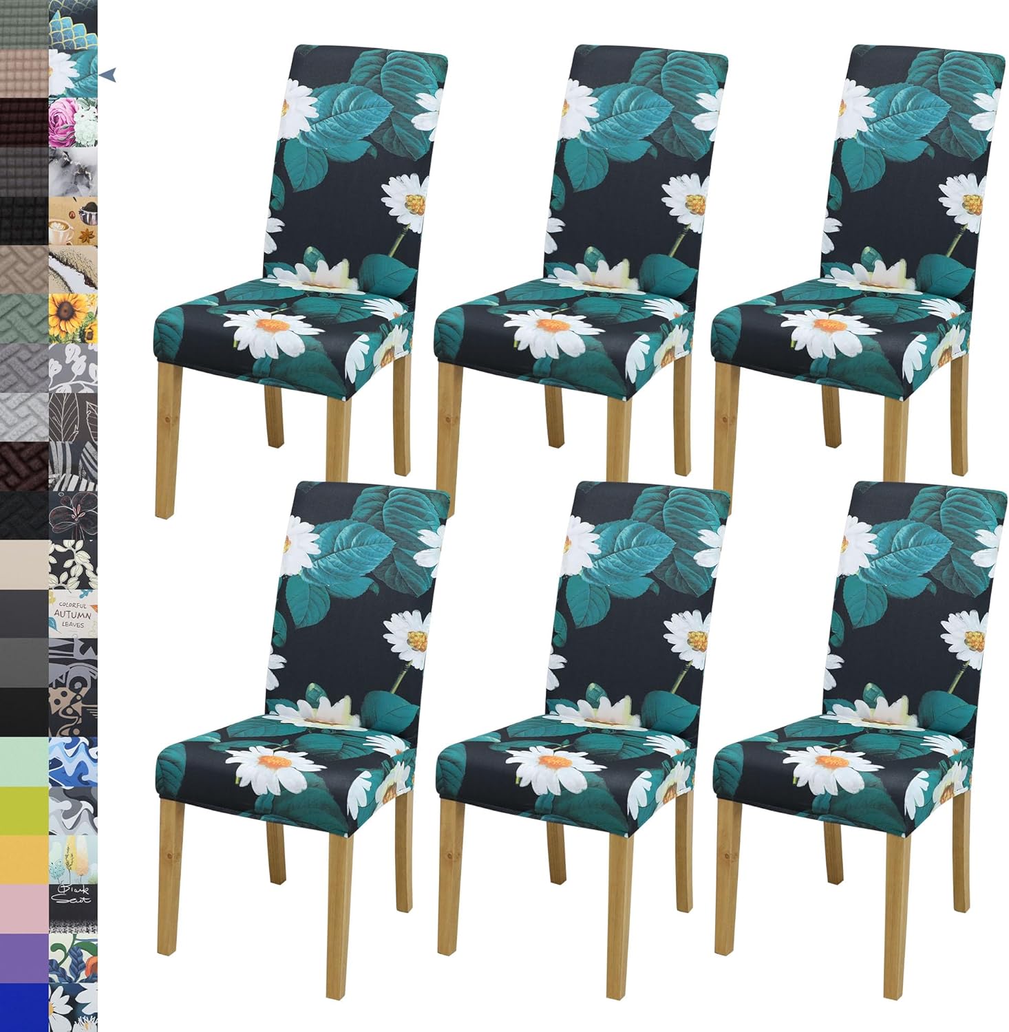 Dining Chair Cover,Dining Room Chair Covers Set of 6,Stretch Kitchen Chair Cover,Washable Dining Chair Cover,Parsons Chair Slipcovers Protective,for Home,Restaurant,Banquet(Gray)