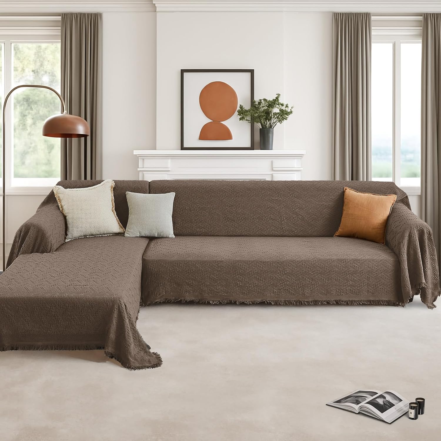 Couch Covers 2 Pieces L Shaped Sofa Cover