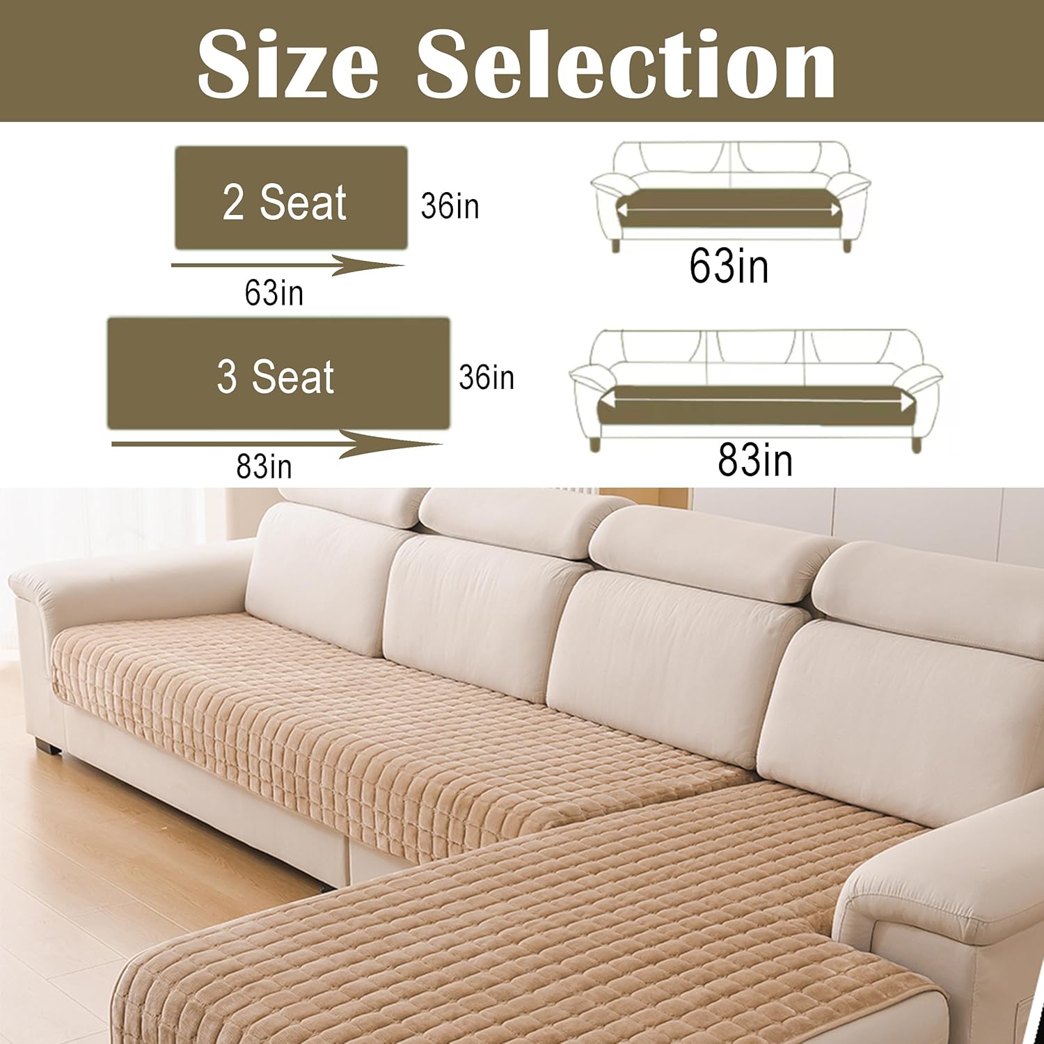 Couch Cover Sofa Covers Washable,