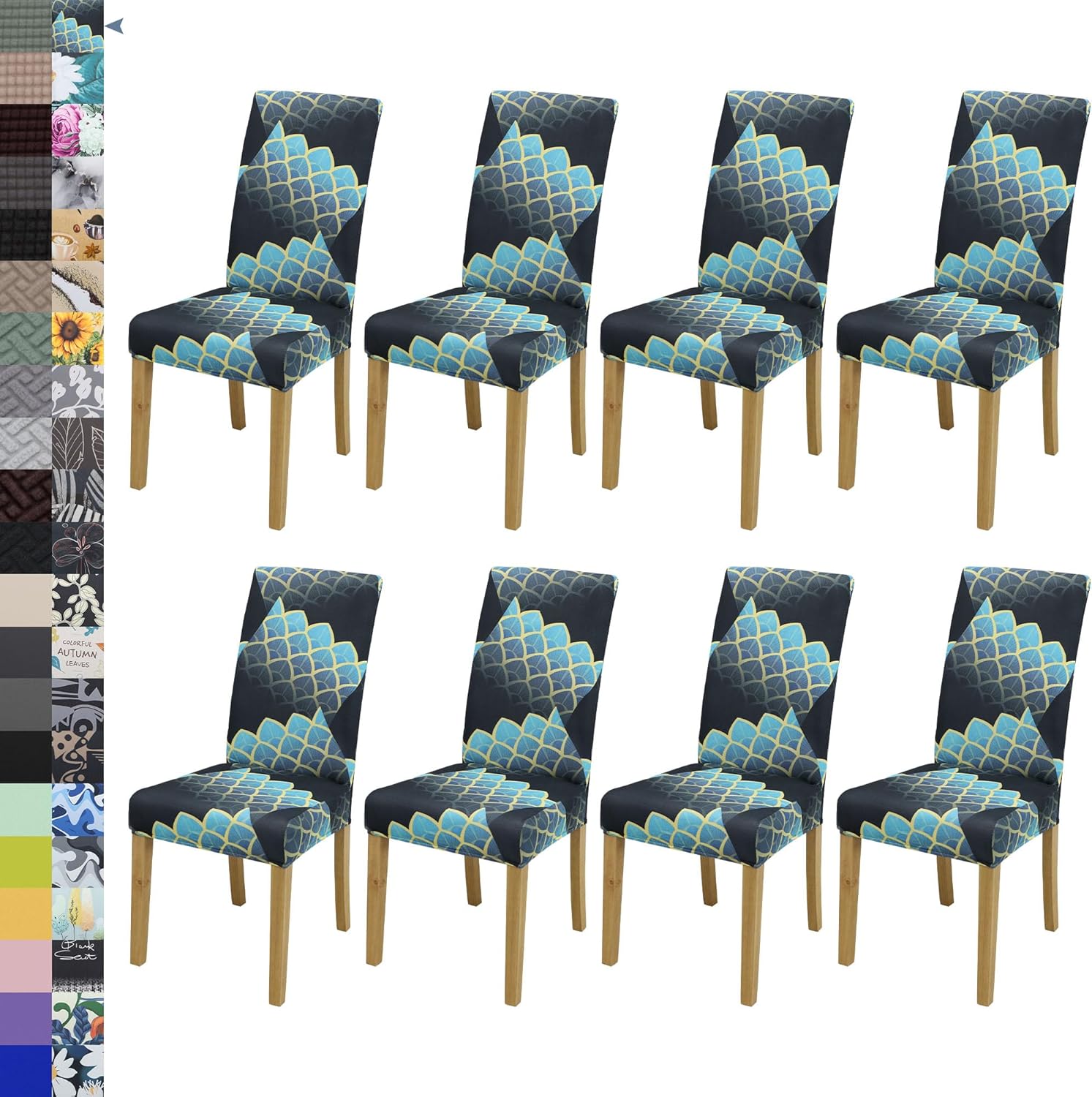 Dining Chair Cover,Dining Room Chair Covers Set of 6,Stretch Kitchen Chair Cover,Washable Dining Chair Cover,Parsons Chair Slipcovers Protective,for Home,Restaurant,Banquet(Gray)