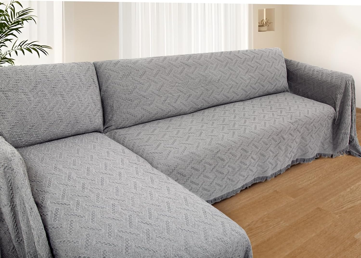 Couch Covers 2 Pieces L Shaped Sofa Cover