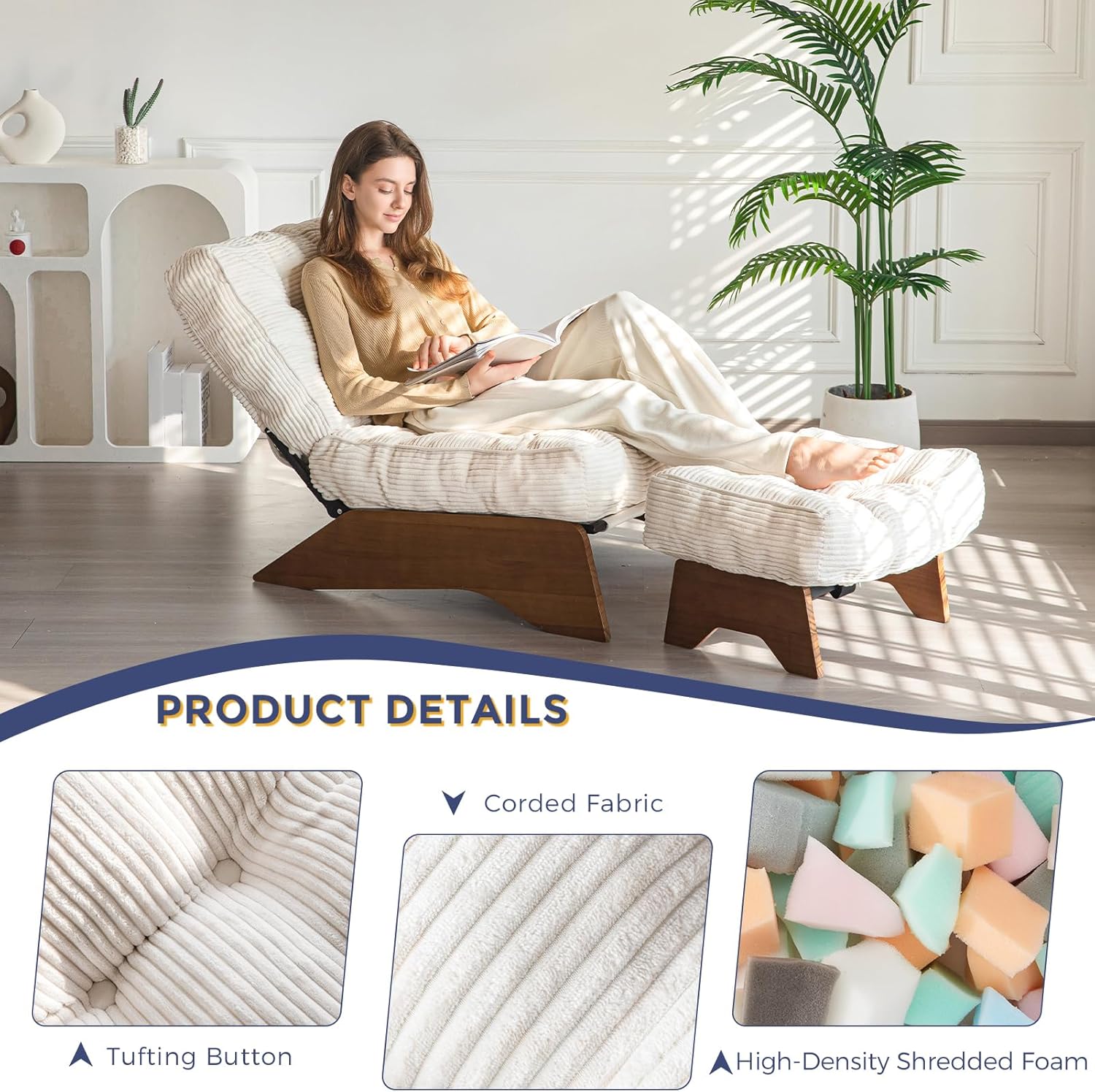 Accent Chair with Ottoman