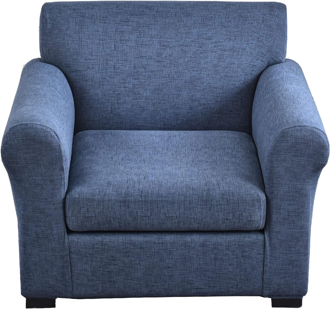 KRFOONN 2 Piece Chair Covers Printed Sofa Covers Couch Covers Washable Armchair Sofa Couch Slipcover Furniture Protector with Elastic Bottom for Living Room (Armchair, 23), Small