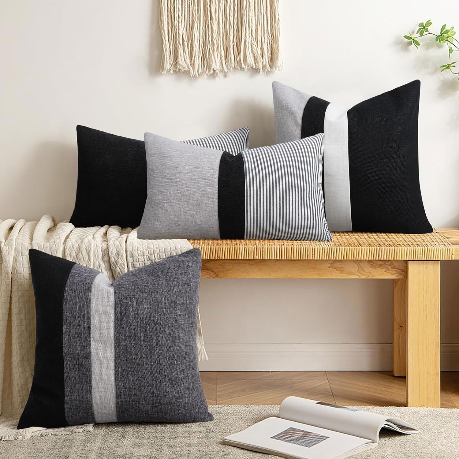 Set of 2 Linen Pillow Covers