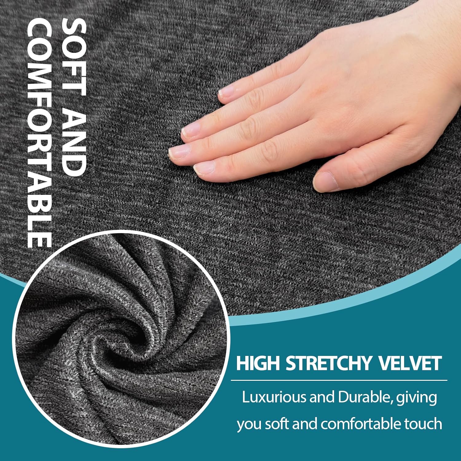 2 Pieces T Cushion Chair Covers