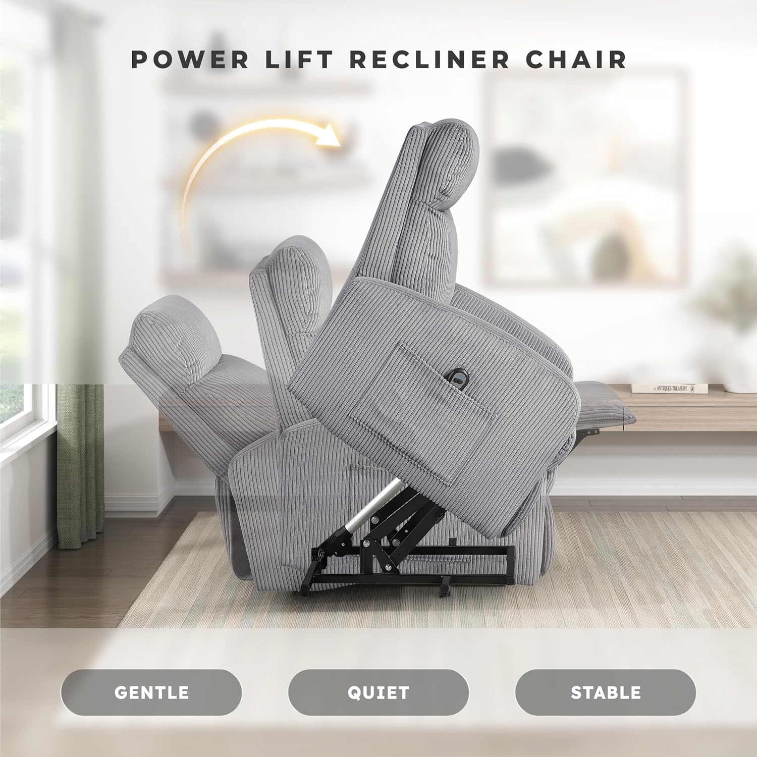 Recliner Chair Armchair Push Back Recliner