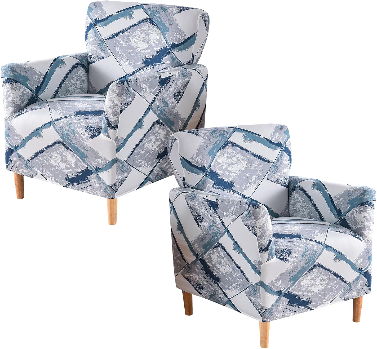 Printed Banquet Armchair Slipcovers Soft Chair Covers Armchair 1-Piece Stretch Chair Covers for Living Room Nonslip Outdoor Armchair Slipcover Kids Pets Friendly Furniture Protector,01