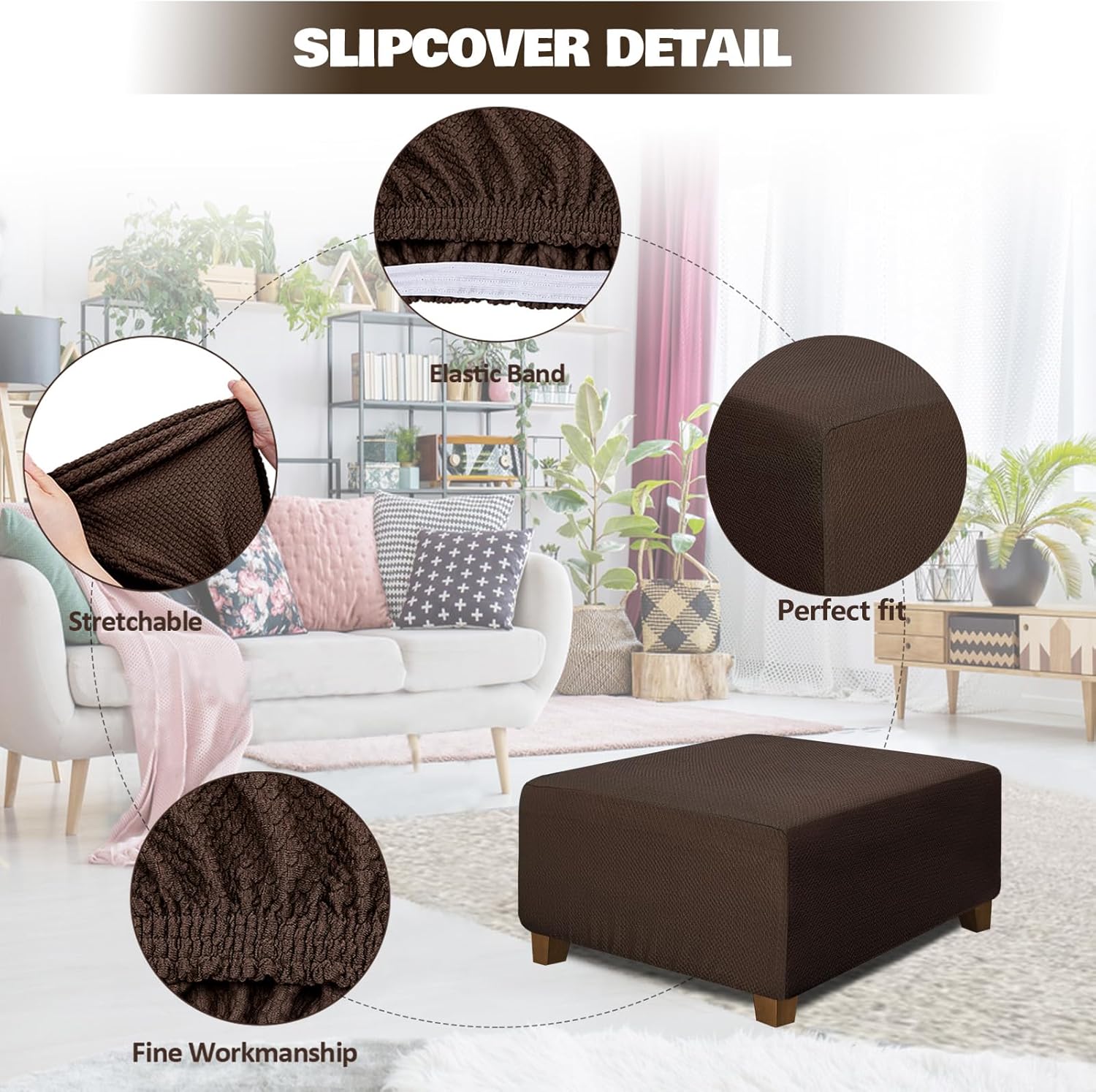 Square Ottoman Cover