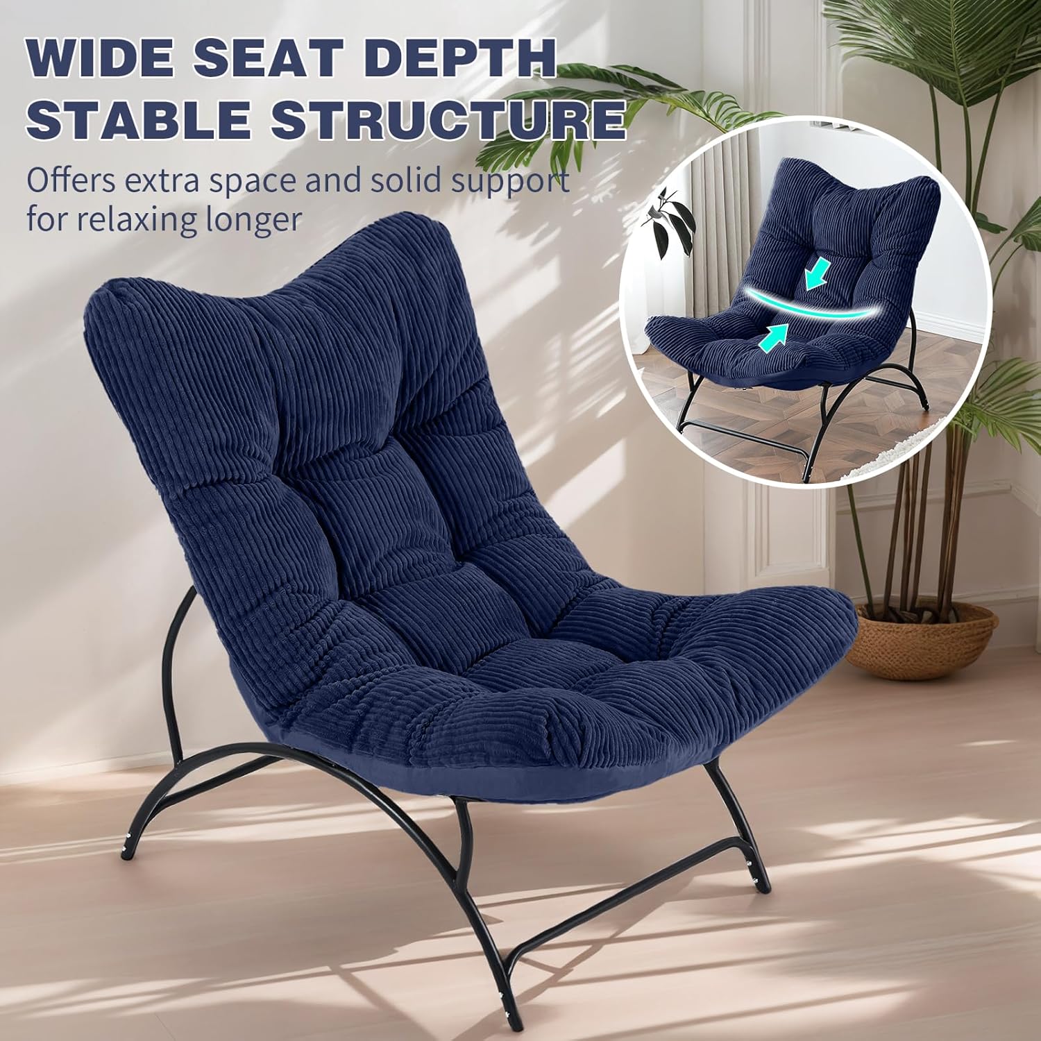 Accent Chair with Ottoman
