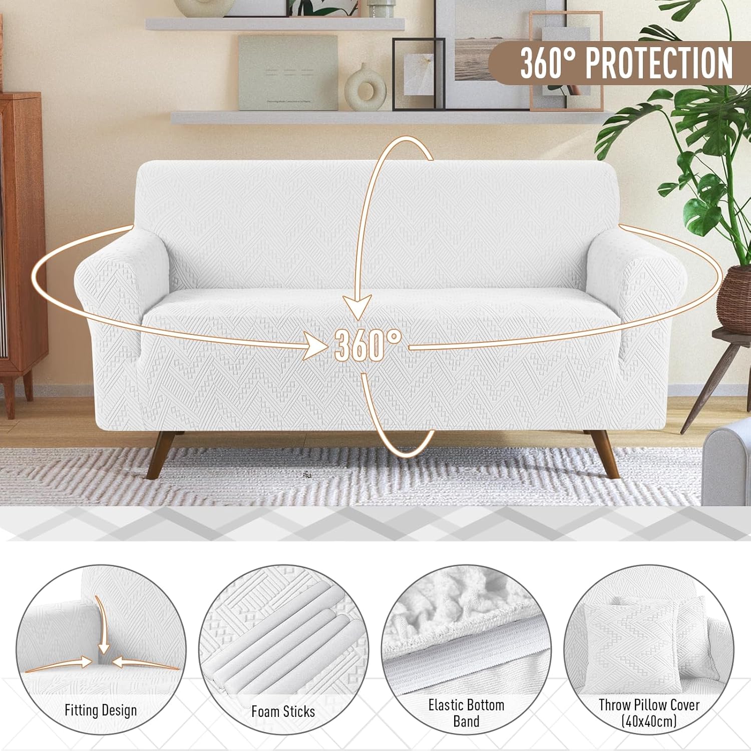 Stretch Sofa Cover 1 Piece Couch Covers