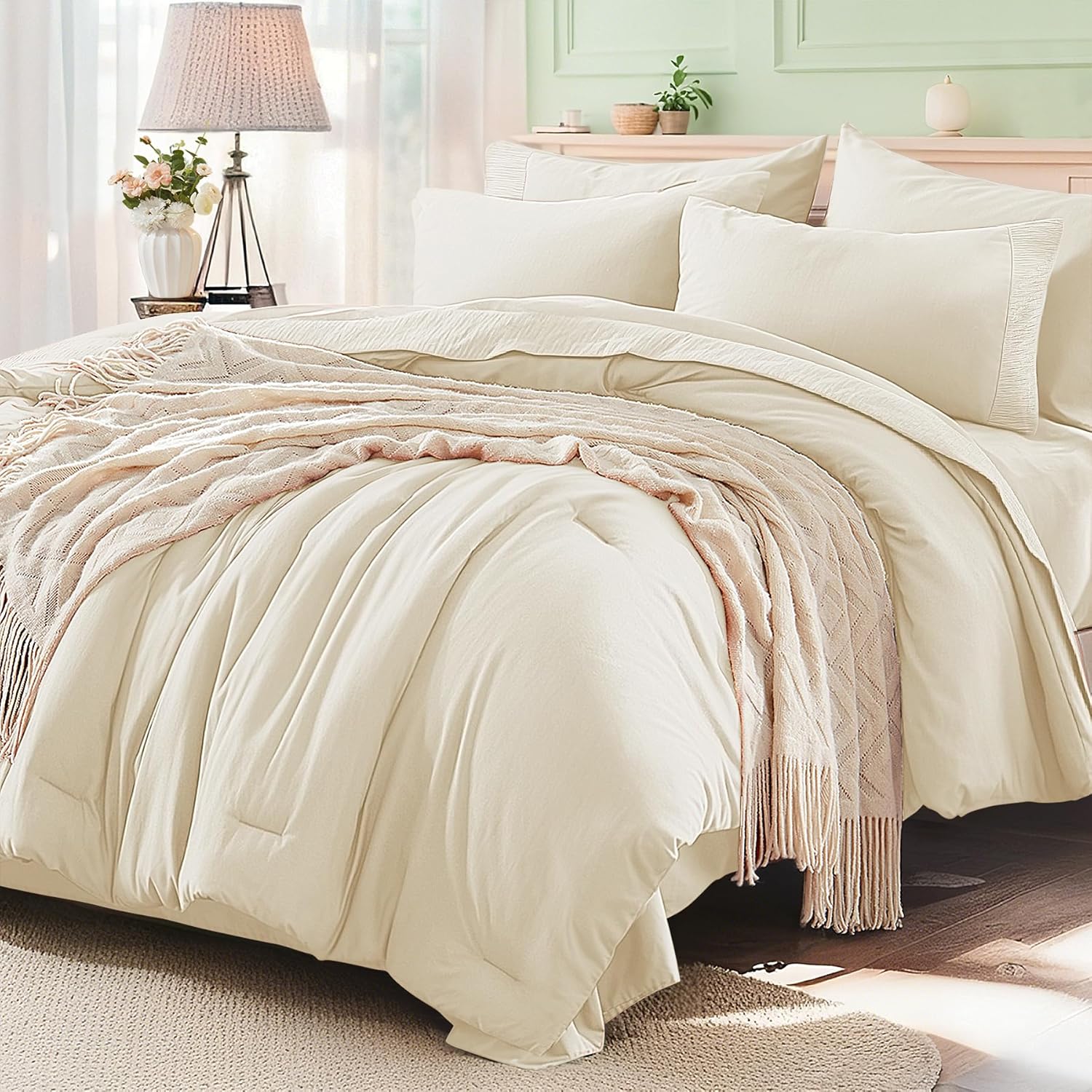 Queen Comforter Set 7 Pieces