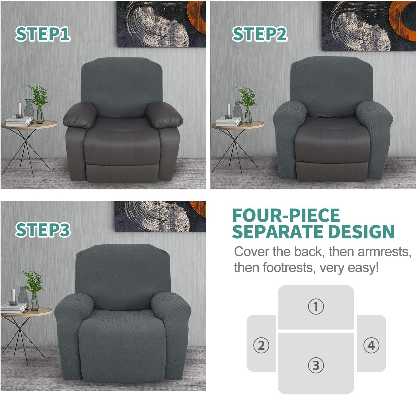 Stretch Loveseat Recliner Slipcover