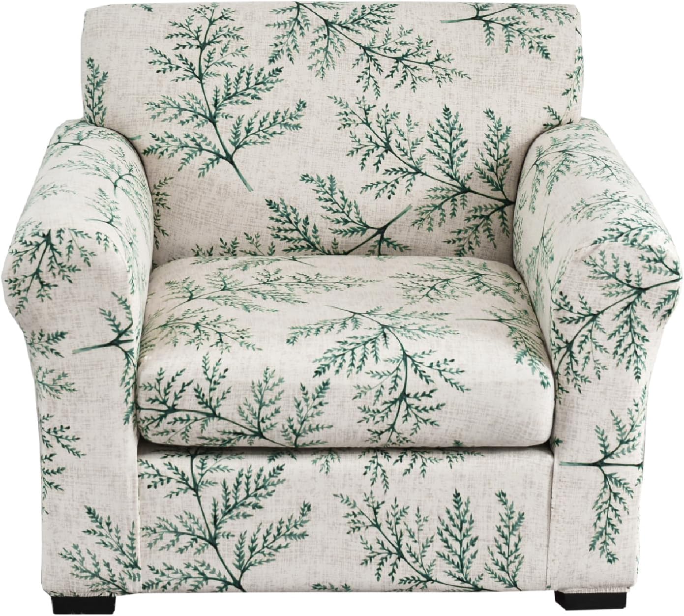 KRFOONN 2 Piece Chair Covers Printed Sofa Covers Couch Covers Washable Armchair Sofa Couch Slipcover Furniture Protector with Elastic Bottom for Living Room (Armchair, 23), Small