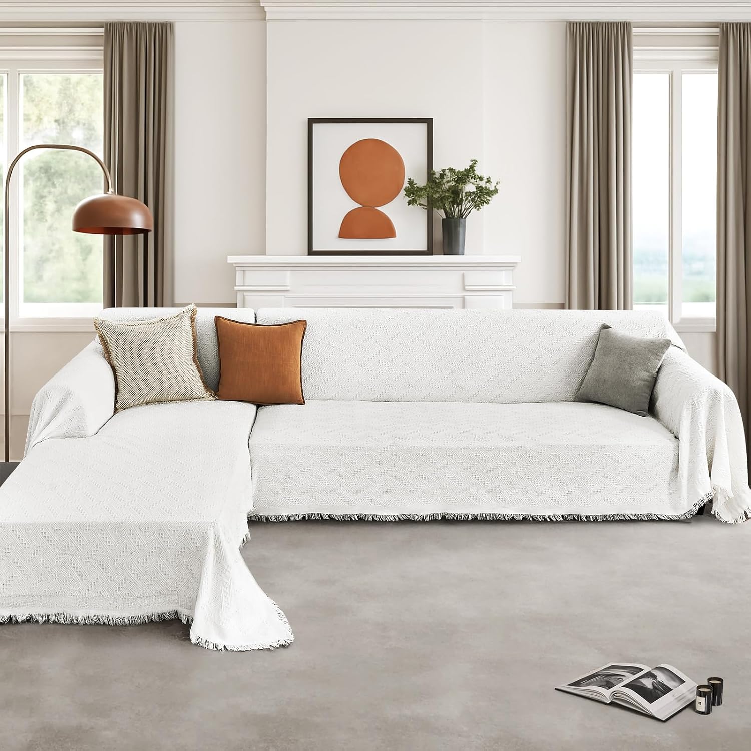 Couch Covers 2 Pieces L Shaped Sofa Cover