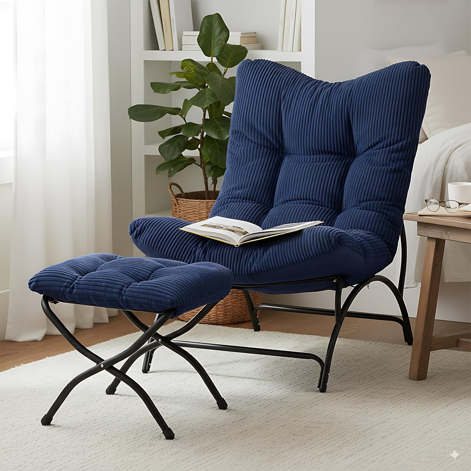 Accent Chair with Ottoman