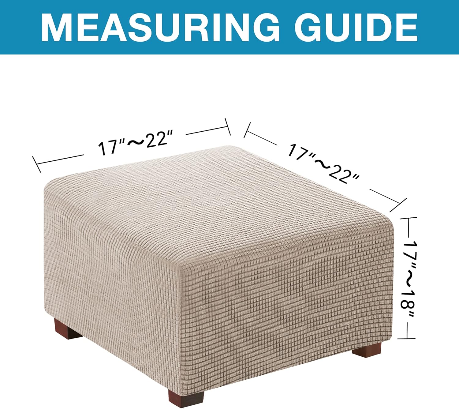 Square Ottoman Slipcovers