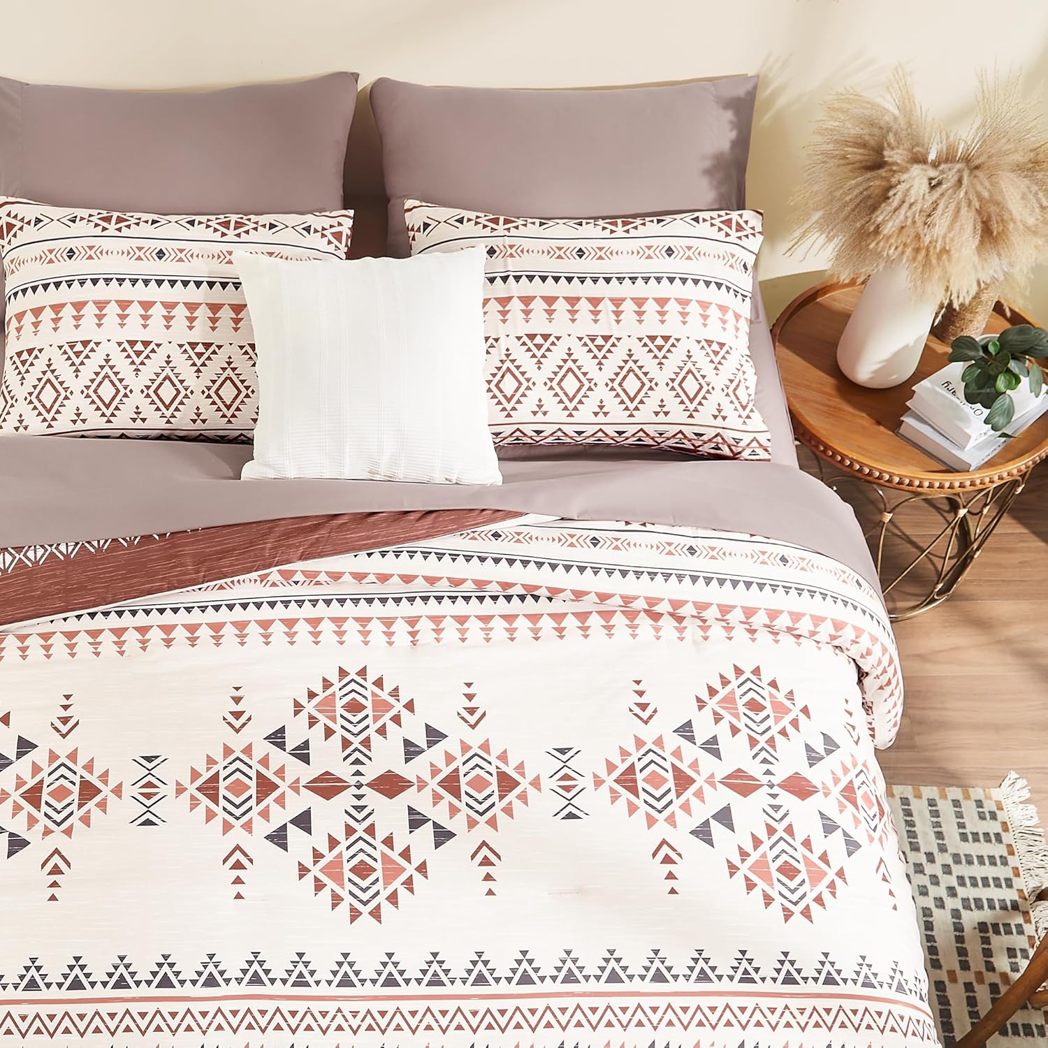 King Size Comforter Set- 7 Pieces