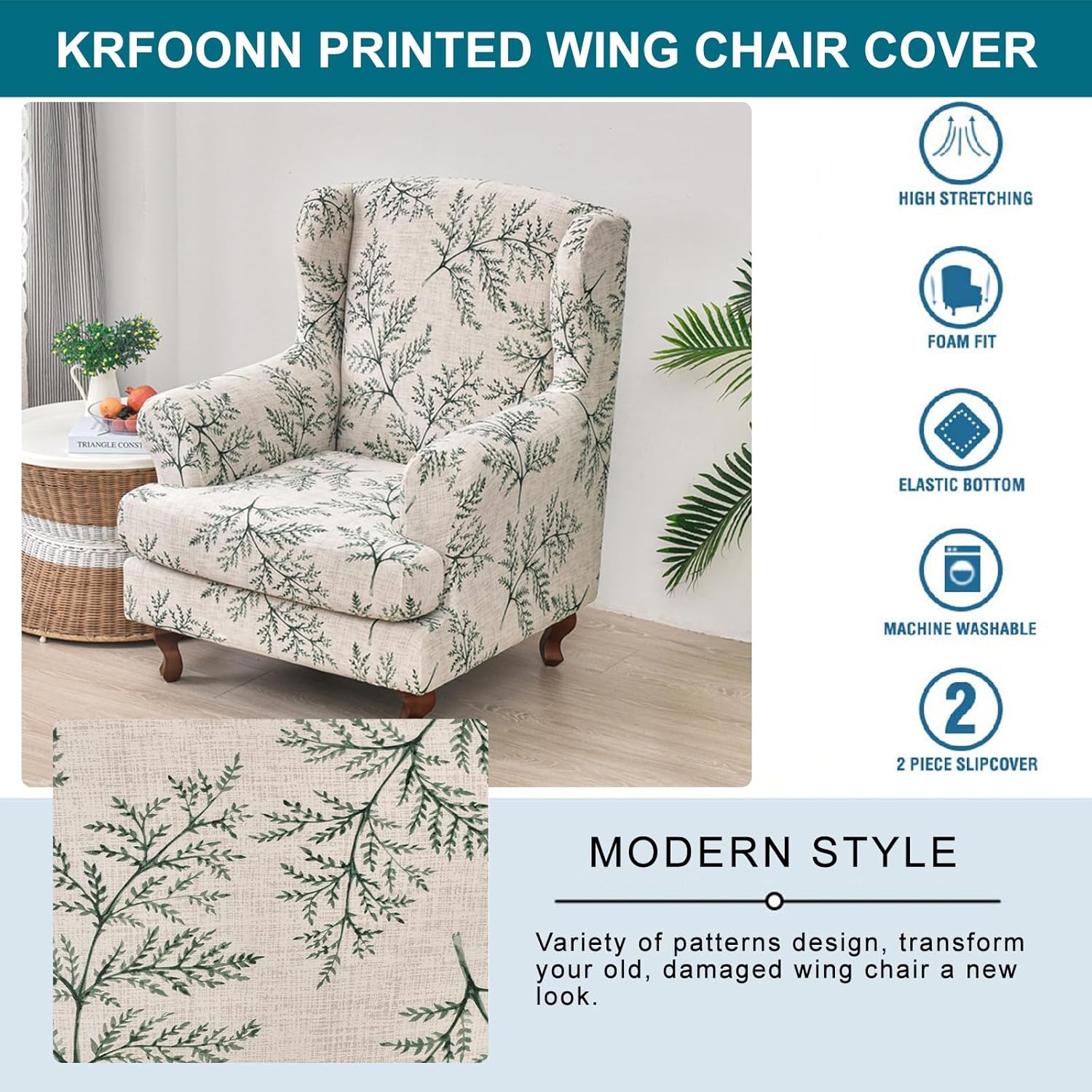 Wingback Chair Cover Slipcovers