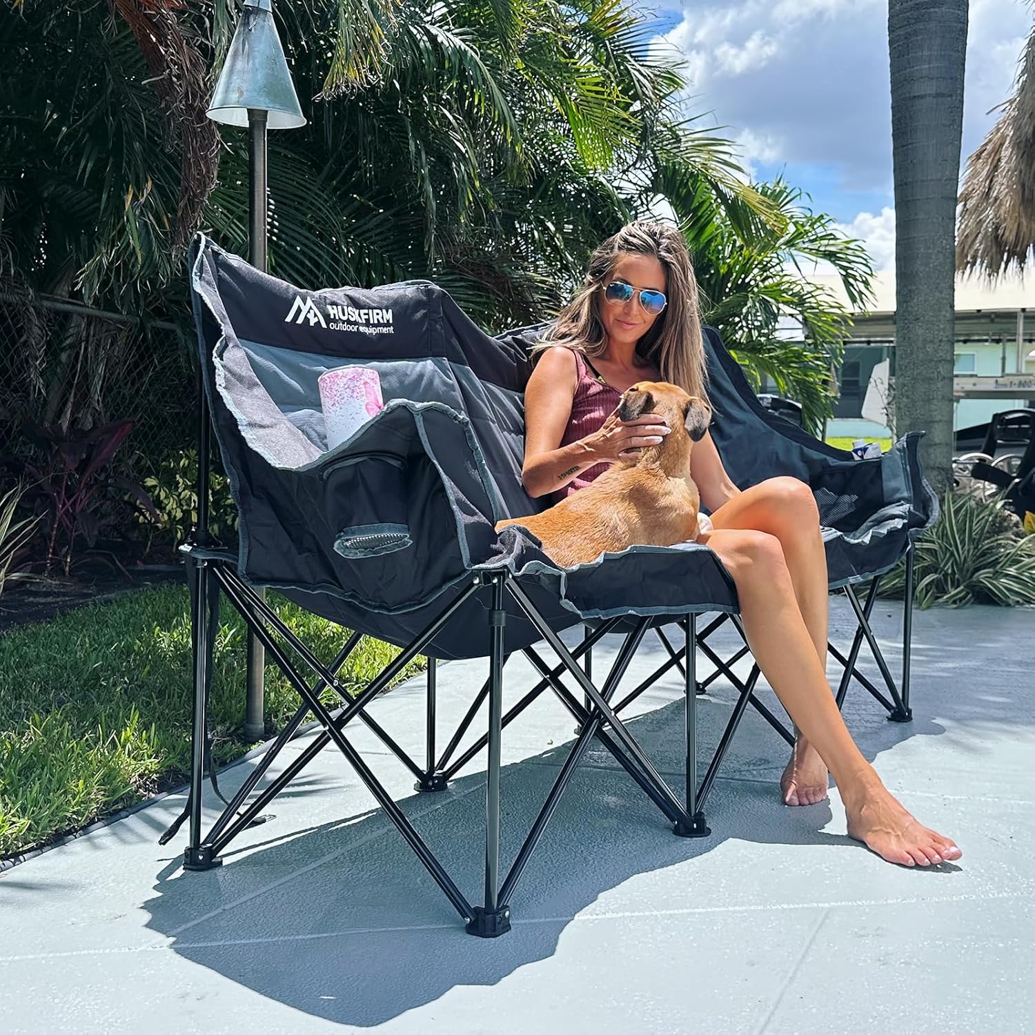 Loveseat Padded Camp Chair