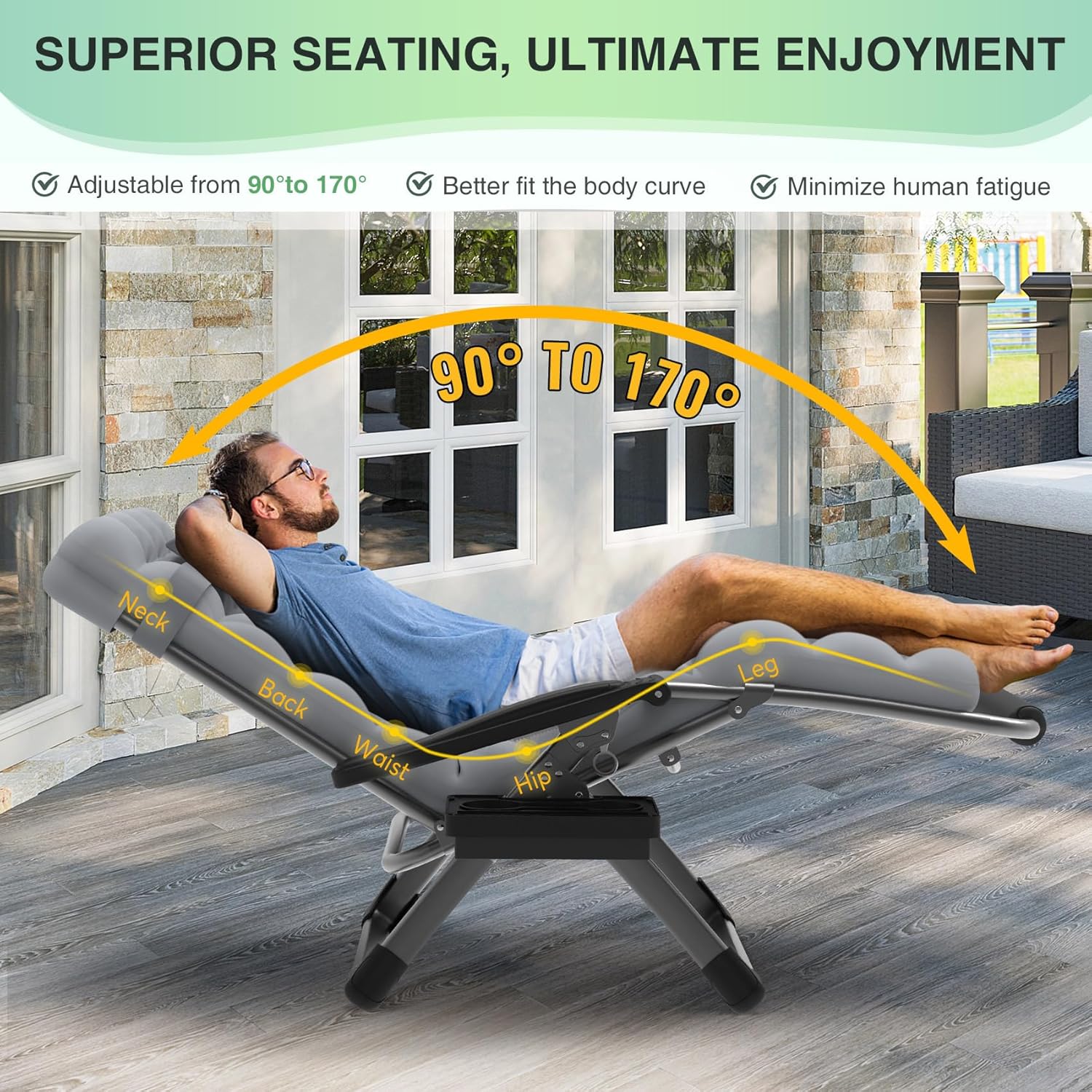 Reclining Camping Lounge Chair