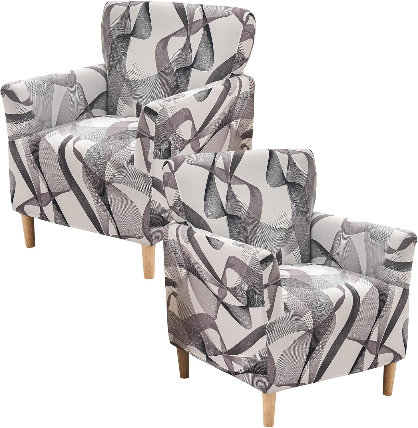 Printed Banquet Armchair Slipcovers Soft Chair Covers Armchair 1-Piece Stretch Chair Covers for Living Room Nonslip Outdoor Armchair Slipcover Kids Pets Friendly Furniture Protector,01