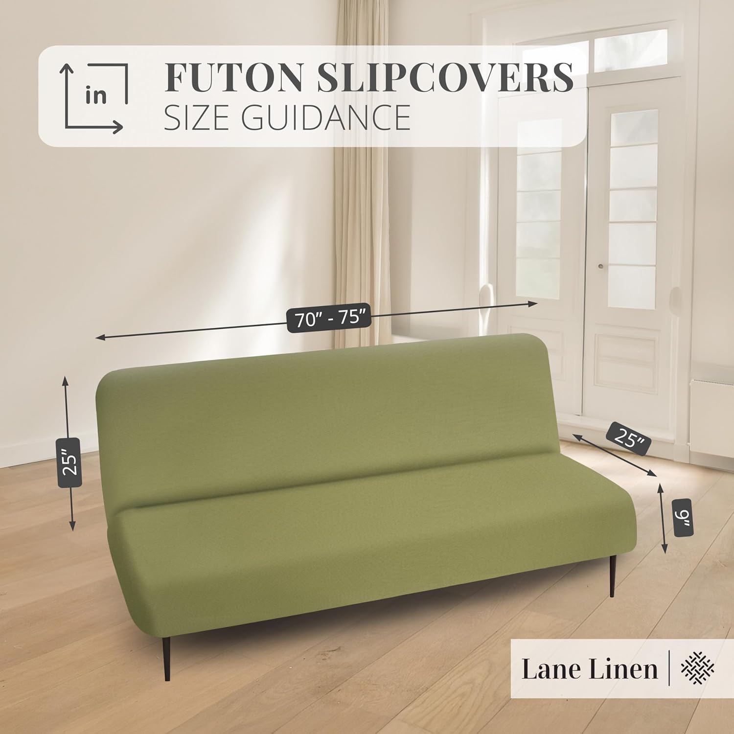 Armless Futon Cover