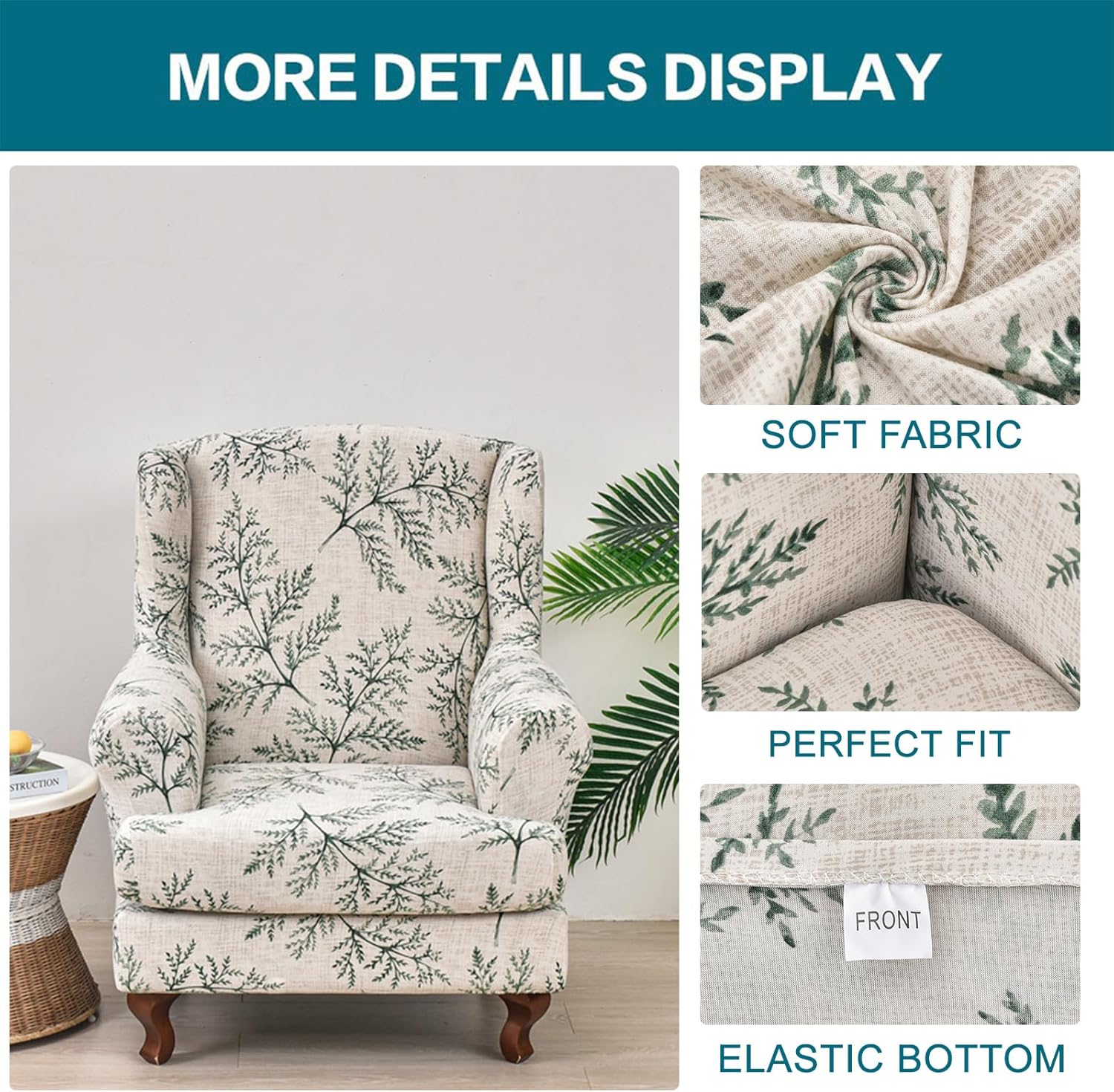 Wingback Chair Cover Slipcovers