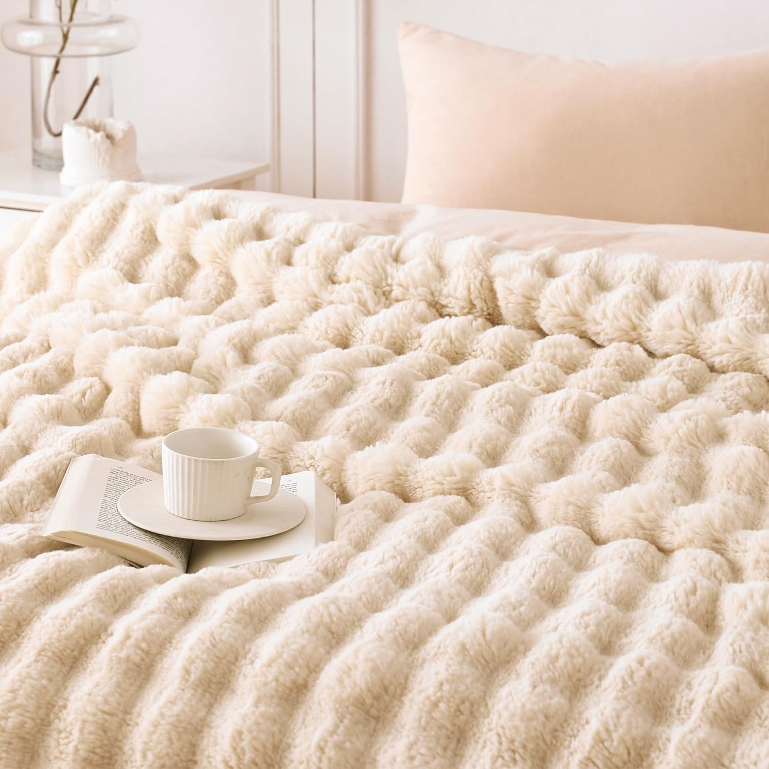 Fur Throw Blanket for Couch