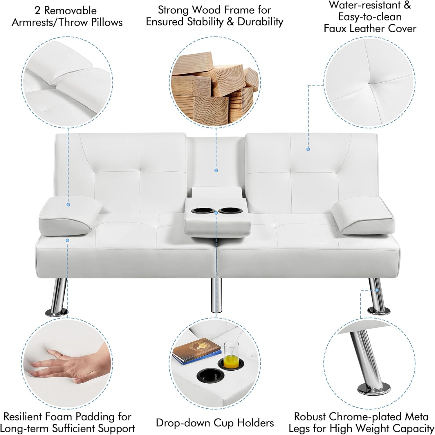 Convertible Sofa Bed Adjustable