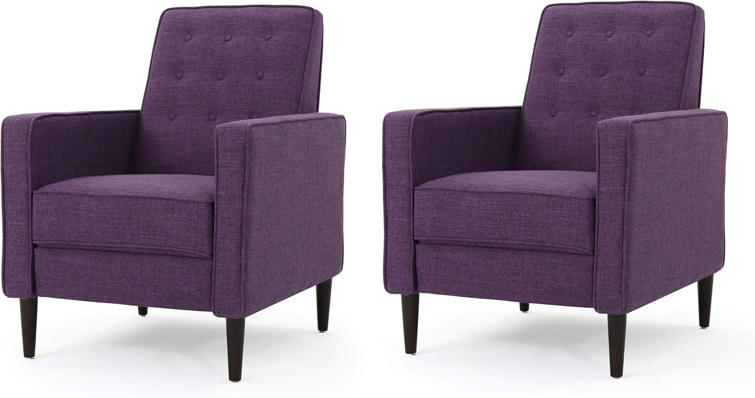 Modern Fabric Recliners, 2-Pcs Set
