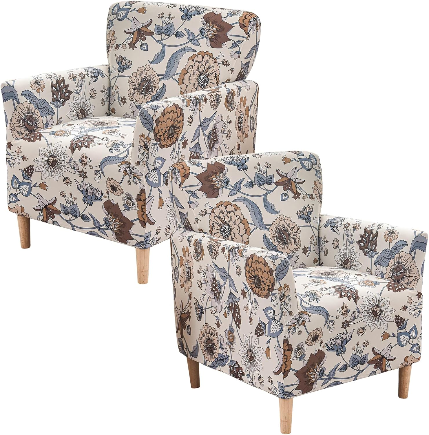 Printed Banquet Armchair Slipcovers Soft Chair Covers Armchair 1-Piece Stretch Chair Covers for Living Room Nonslip Outdoor Armchair Slipcover Kids Pets Friendly Furniture Protector,01