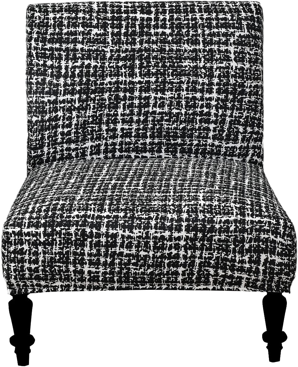 Eco-Ancheng Armless Chair Slipcover Removable Armless Accent Chairs Covers Washable Armless Slipper Chair Slipcover Printed Armless Chair Furniture Protector Covers for Living Dining Room Hotel