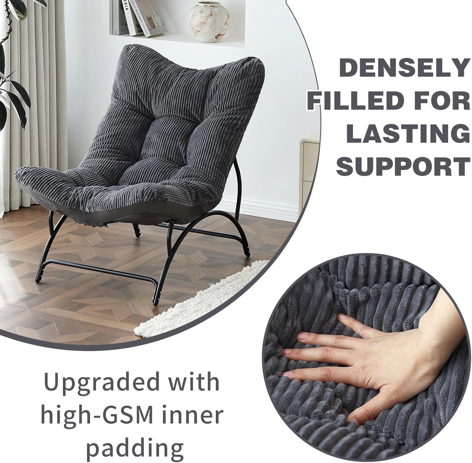 Accent Chair with Ottoman