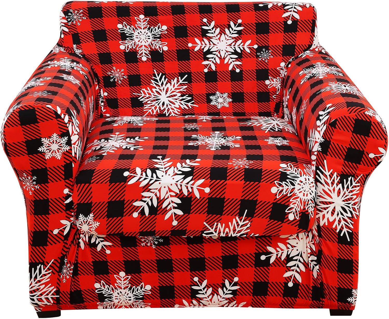 hyha Couch Covers, Chair/Sofa Covers, Floral Pattern, Stretch, Printed, 2 Pieces, Armchair Slipcover, Separate Couch Cushion Slipcover, Furniture Protector for Dogs(Armchair, Paisley Floral)