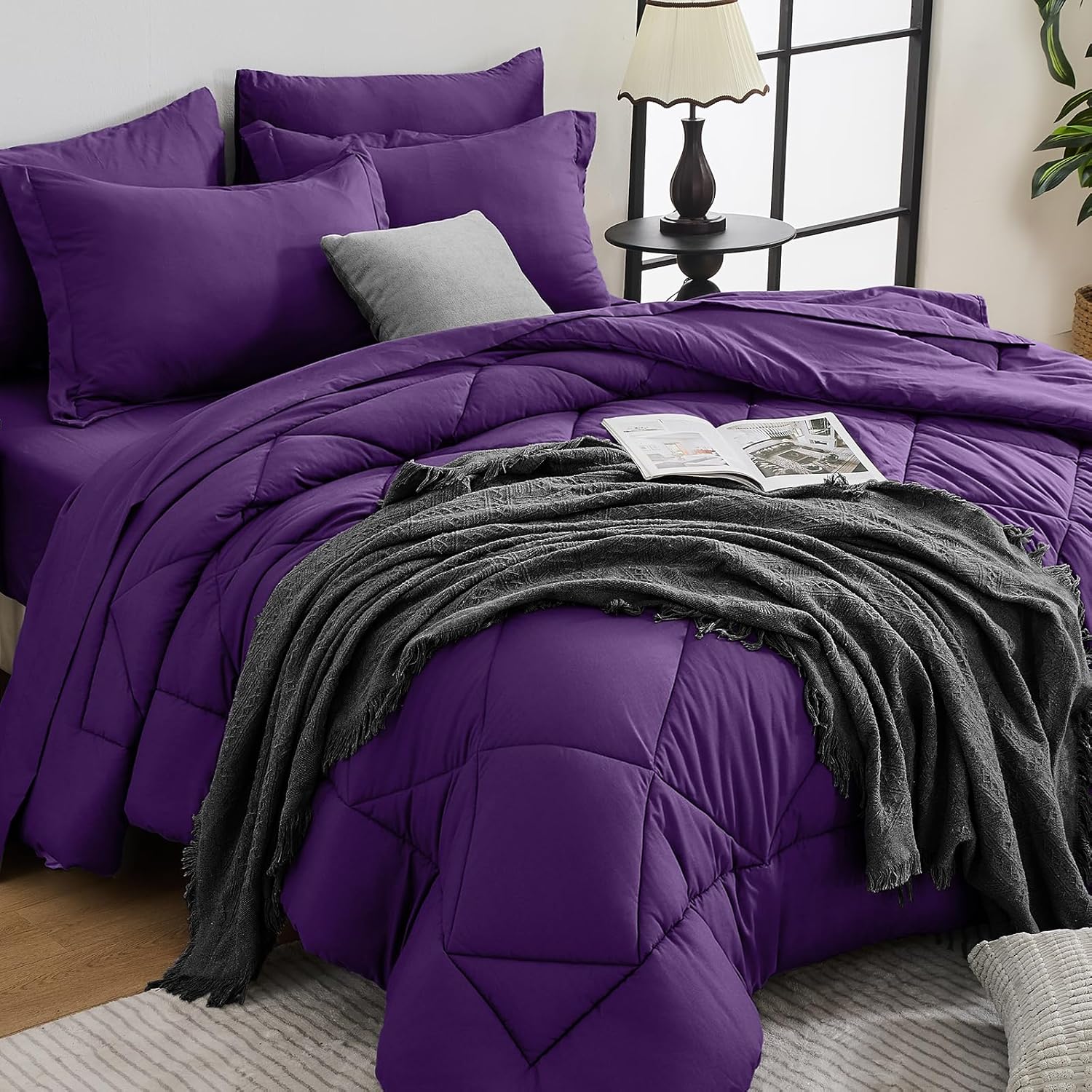 7 Pieces Queen Comforter Set