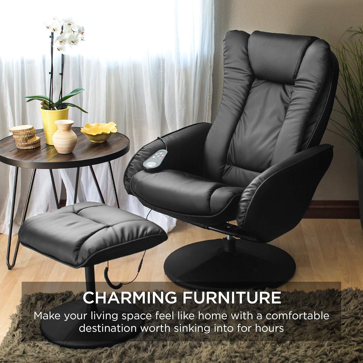 Faux Leather Electric Massage Recliner