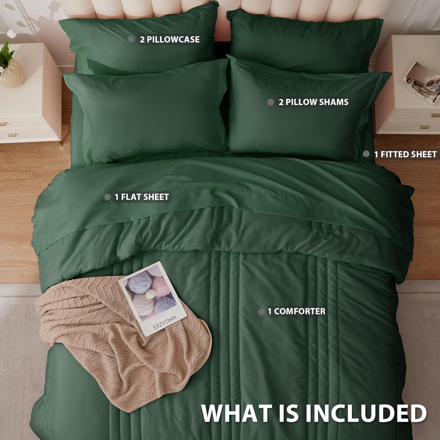 Bed in a Bag Queen Size 7 Pieces