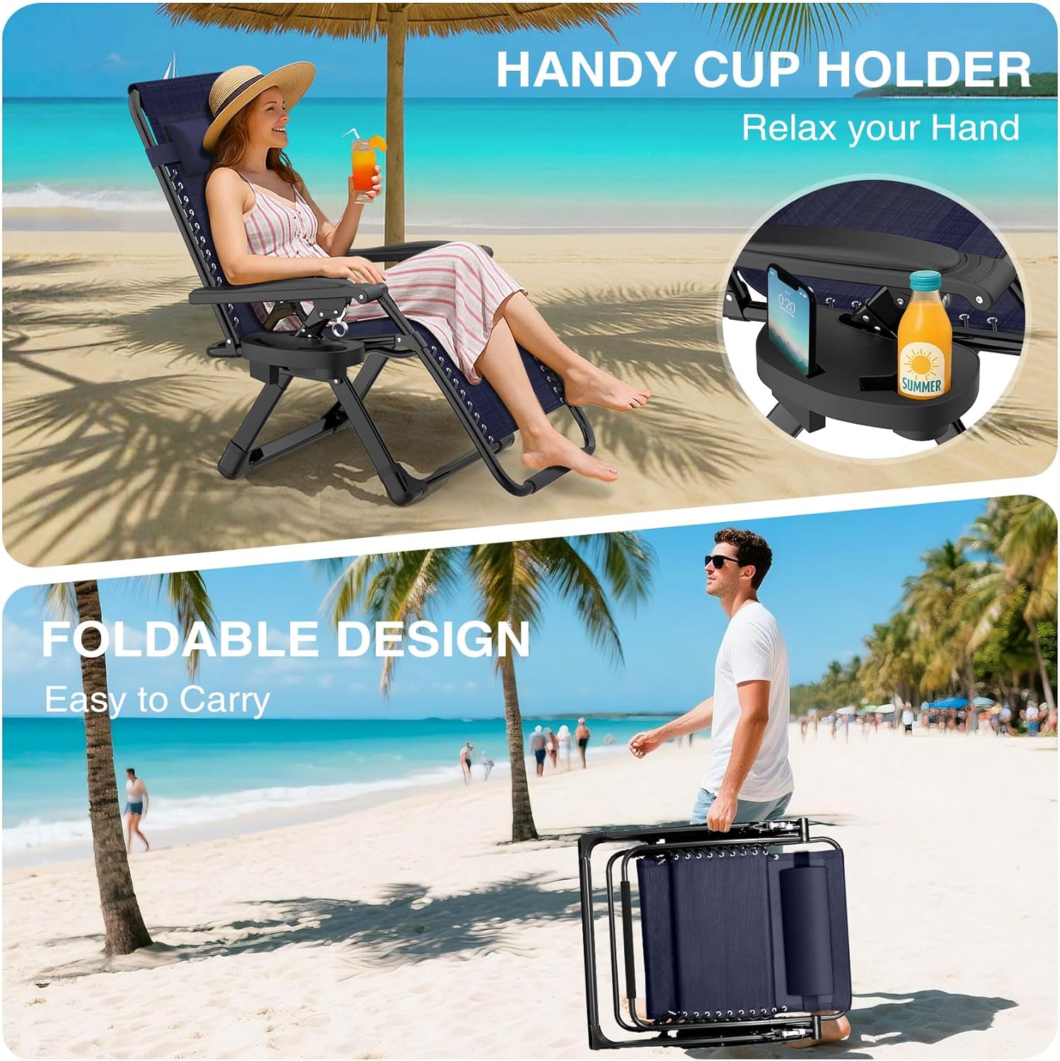 Reclining Camping Lounge Chair