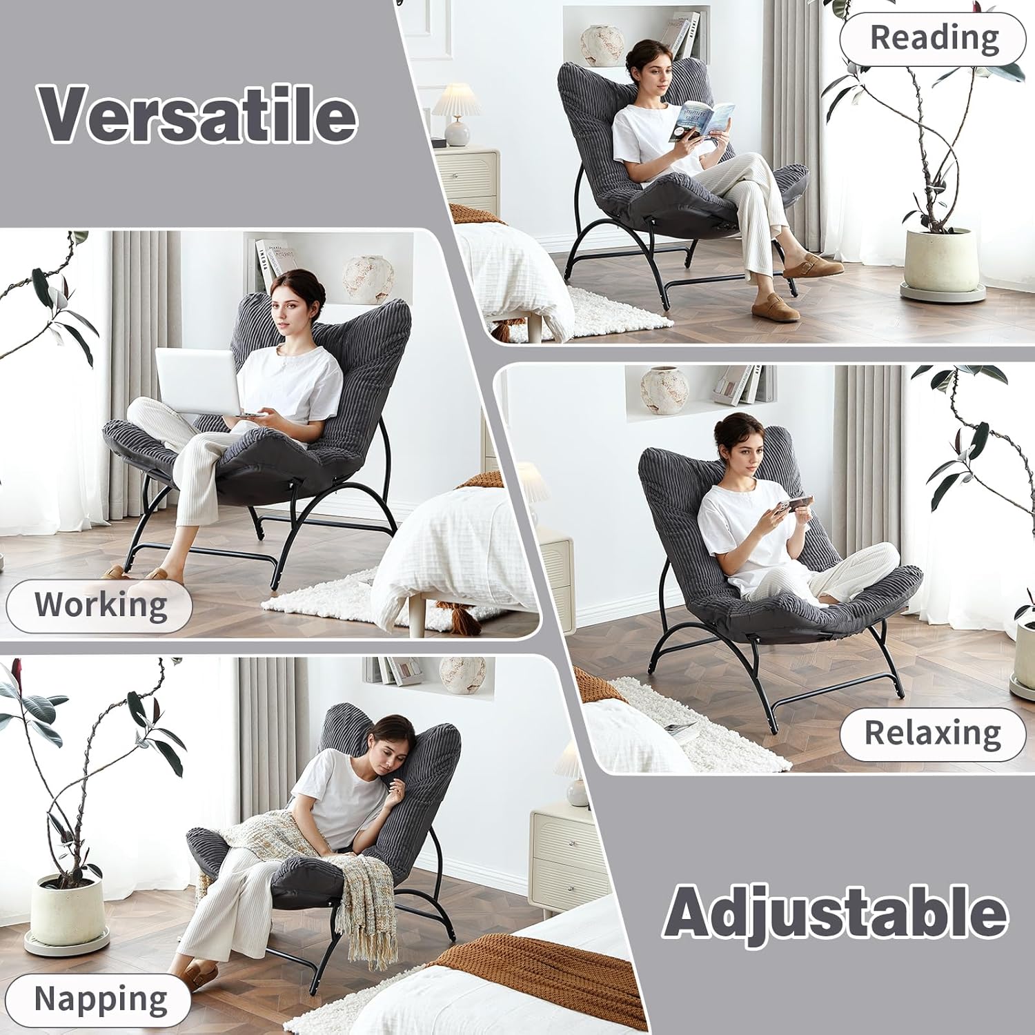 Accent Chair with Ottoman