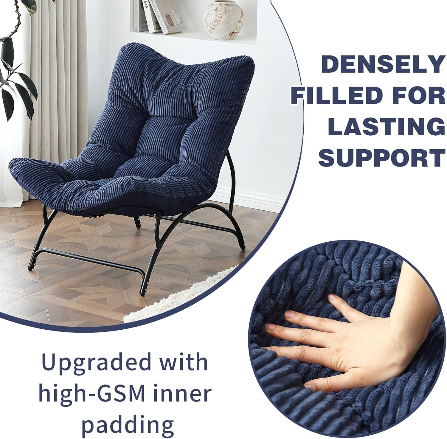 Accent Chair with Ottoman