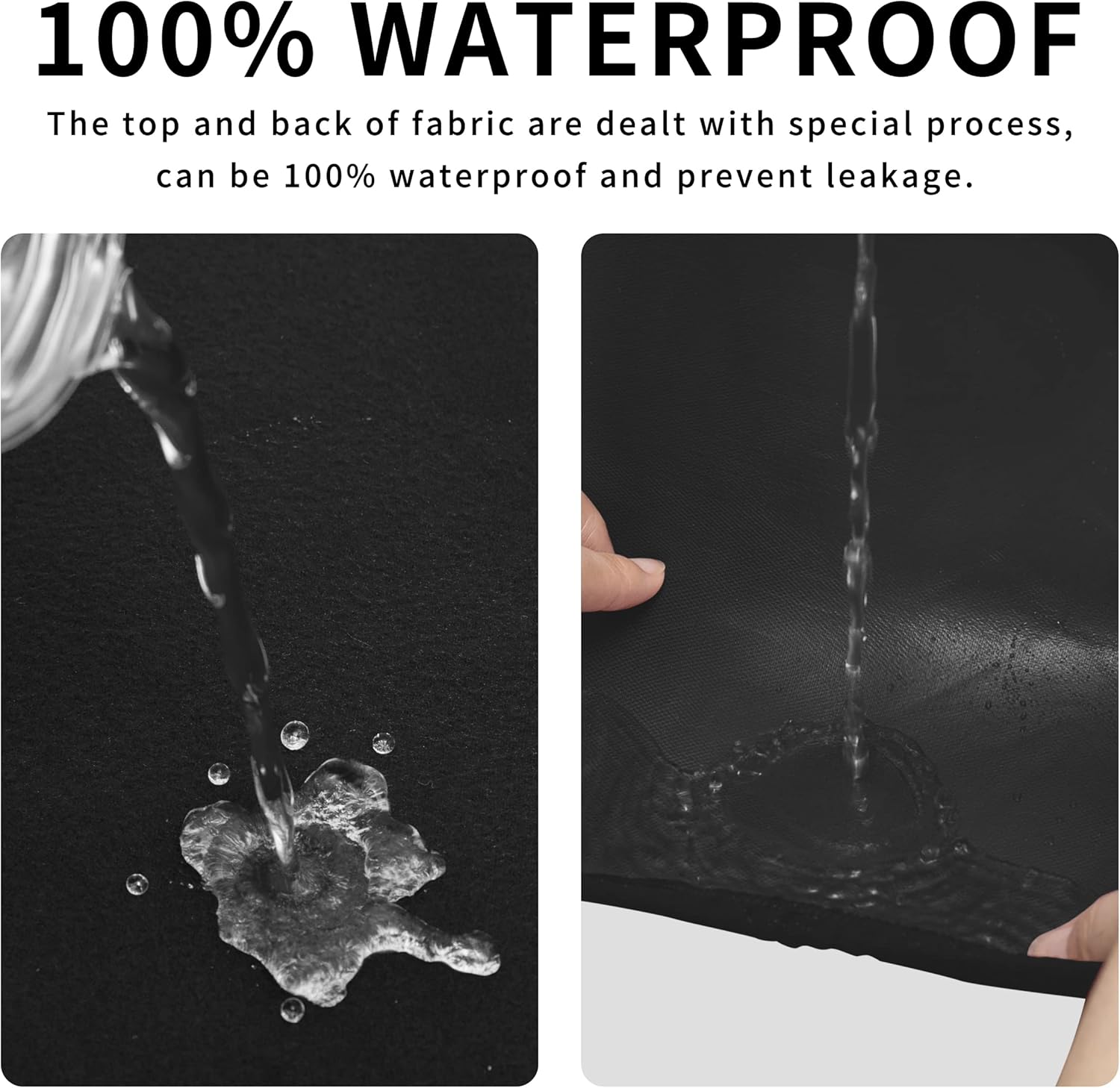 Dual Waterproof Stretch Ottoman Cover