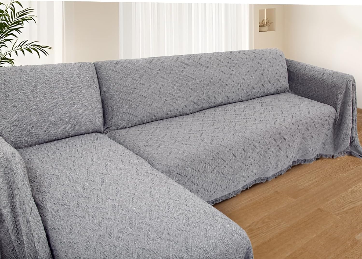 Couch Covers 2 Pieces L Shaped Sofa Cover