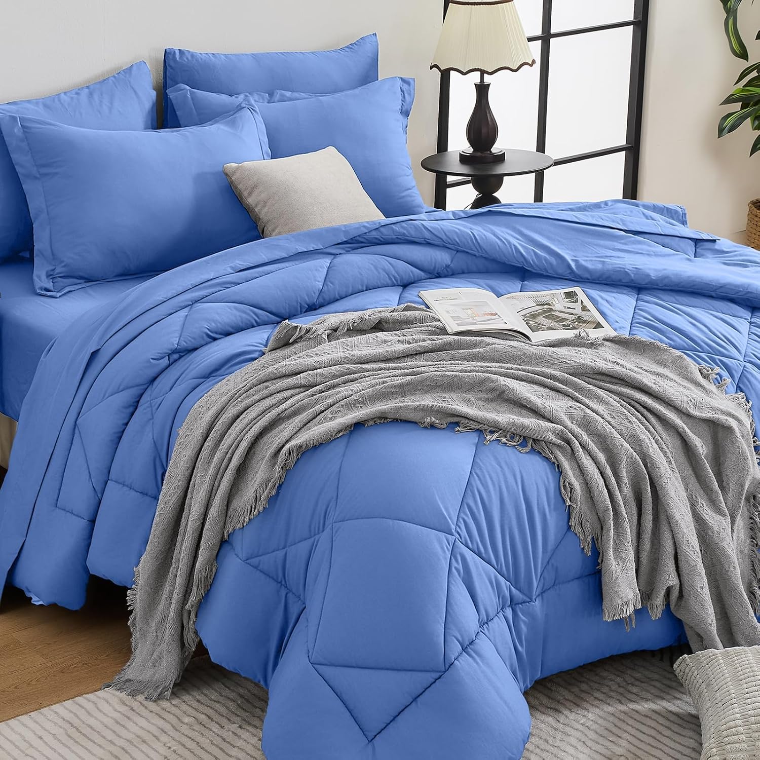 7 Pieces Queen Comforter Set