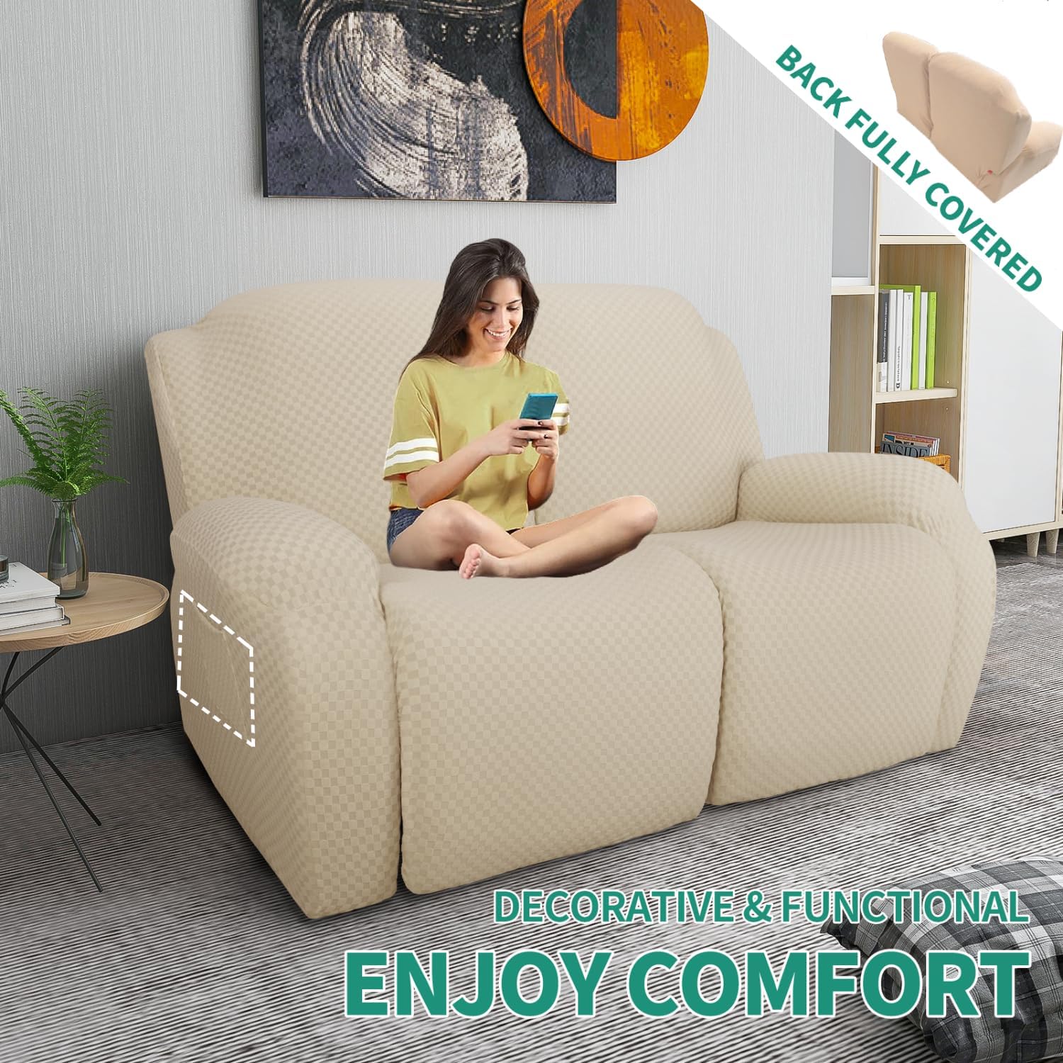 Stretch Loveseat Recliner Slipcover