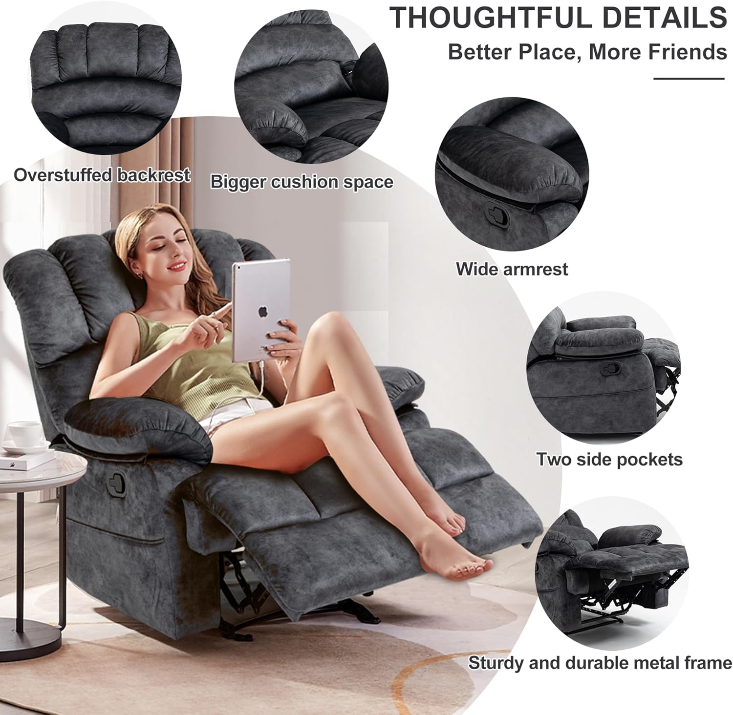 Oversized Recliner Chairs for Adults